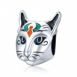 Talisman din argint 925 egyptian cat