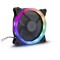 Ventilator 120x120x25mm Inter-Tech Argus iluminare RGB 900RPM 2 pini la Molex RS-051-RGB