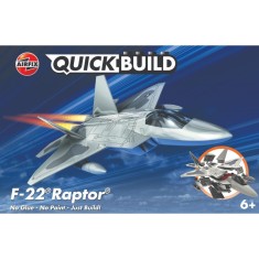 Set de constructie, Airfix Quickbuild, F22 Raptor, 24 piese