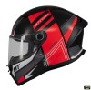Casca integrala pentru scuter - motocicleta MT Stinger 2 Tron B15 negru/rosu lucios &ndash; tip viziera: MT-V-28B XS (53/54cm)
