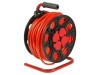 Prelungitor alimentare JONEX 3x2,5mm2 bobinat, 4 prize PVC, 40m, 16A