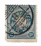 Japonia - Crizantema, 1899 - 10 S, obliterat