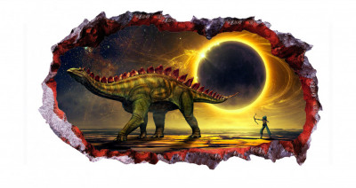 Sticker decorativ cu Dinozauri, 85 cm, 4438ST-1 foto