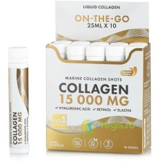 Colagen Marin Hidrolizat Lichid Tip 1 si 3 + Retinol 800 mcg + Acid Hialuronic 50 mg + Elastina 10 mg + Vitamine + Minerale + Organic Superfood Fructe