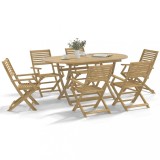 Scaune grădină pliante 8 buc 54,5x61,5x86,5cm lemn masiv acacia