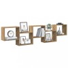 VidaXL Raft cubic de perete cu 5 compartimente stejar artizanal lemn 860003