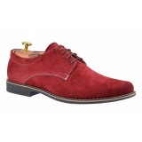 Cumpara ieftin Marimea 44 Pantofi barbati casual din piele naturala intoarsa, visiniu - LPA2VIS
