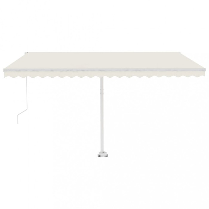 Copertina autonoma retractabila manual, crem, 450x350 cm