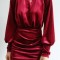 S563-81 Rochie scurta casual din material catifelat elastic