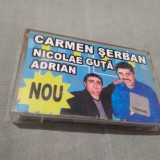 Cumpara ieftin CASETA AUDIO MANELE CARMEN SERBAN/NICOLAE GUTA ,ADRIAN ORIGINALA RARA!!!!