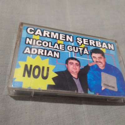 CASETA AUDIO MANELE CARMEN SERBAN/NICOLAE GUTA ,ADRIAN ORIGINALA RARA!!!! foto