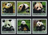 S. TOME E PRINCIPE 2003 - Panda / serie completa MNH, Nestampilat