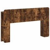 vidaXL Tablă de pat cu sertar Stejar fumuriu Lemn prelucrat 8001206