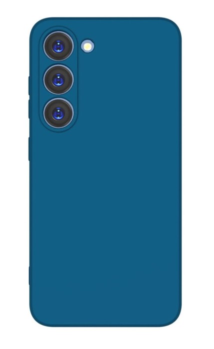 Husa din silicon X-Level compatibila cu Samsung Galaxy S23, silk touch, Albastru