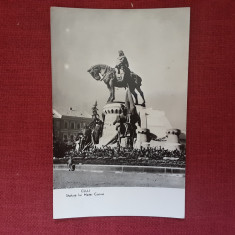 Cluj - Statuia lui Matei Corvin - carte postala circulata 1962