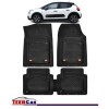 Covorase Auto TeamCar&reg; Tip Tavita Compatibile Citroen C3 III (2016-2024) Negru Material Rezistent, Cauciuc