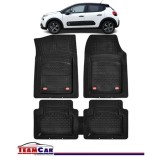 Covorase Auto TeamCar&reg; Tip Tavita Compatibile Citroen C3 III (2016-2024) Negru Material Rezistent, Cauciuc