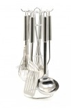 Cumpara ieftin Set ustensile de bucatarie din inox 7 piese Gri BH-7786, Bohmann