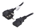 Cablu Alimentare 3x0,75mm2 Ștecăr Unghi IEC C13, Akyga