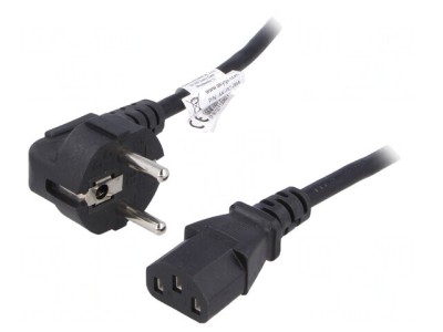 Cablu Alimentare 3x0,75mm2 Ștecăr Unghi IEC C13 foto