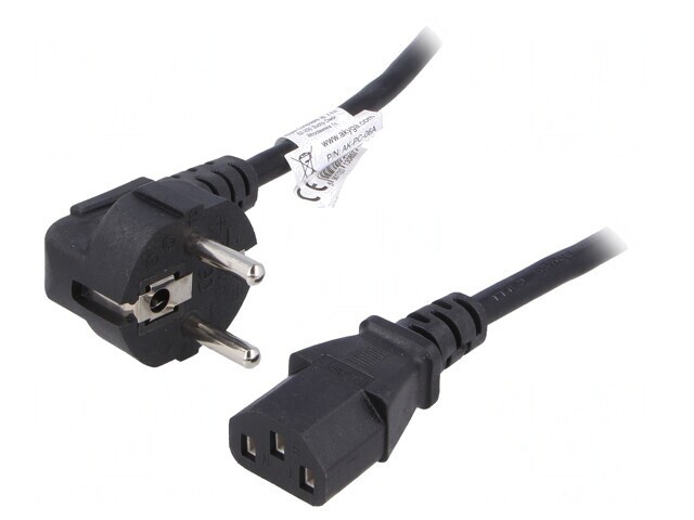 Cablu Alimentare 3x0,75mm2 Ștecăr Unghi IEC C13