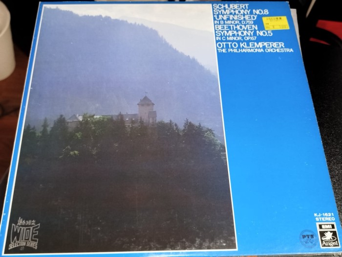 Vinil LP &quot;Japan Press&quot; Schubert ; Beethoven &ndash; Symphony No. 5 ;No. 8 (NM)