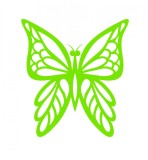 Cumpara ieftin Sticker decorativ Fluture, Verde, 60 cm, 1156ST-4, animale si pasari, Oem