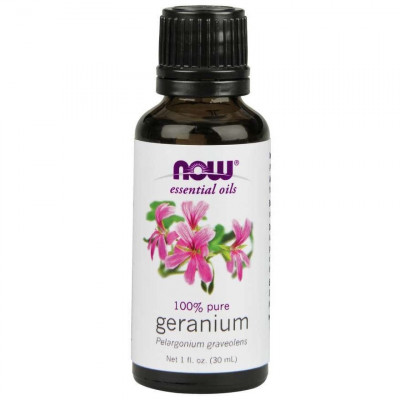 Ulei esential de geranium Now Foods, 30 ml foto