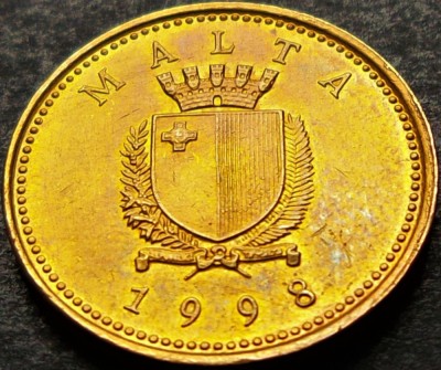 Moneda 1 CENT - MALTA, anul 1998 * cod 4992 B = A.UNC foto