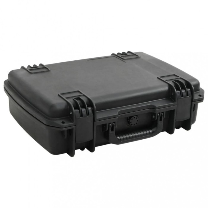 vidaXL Carcasă de transport portabilă, negru, 50,5x37x14,5 cm, PP 4007248