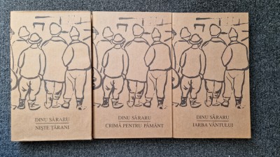 TRILOGIA TARANEASCA Dinu Sararu (Niste Tarani, Crima pt Pamant, Iarba Vantului) foto