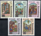 Luxemburg 1986 - Caritas 5v.neuzat,perfecta stare(z), Nestampilat