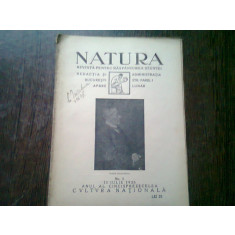 REVISTA NATURA NR.4/1926