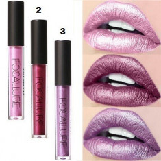 Ruj de buze metalic Focallure Lips Matte Metallic foto