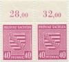 1945, 40 Pfennig - Stema Saxoniei - Ocupația sovietică &icirc;n Saxonia - Germania, Nestampilat