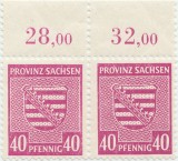 1945, 40 Pfennig - Stema Saxoniei - Ocupația sovietică &icirc;n Saxonia - Germania
