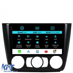 Navigatie Dedicata Bmw Seria 1 E82 E88 E81 E87 (2004-2011), 9Inch, 2Gb Ram, 32Gb Stocare, Carplay Performance AutoTuning