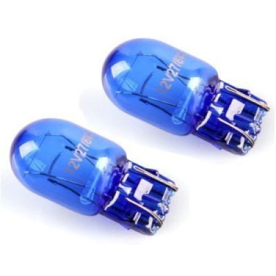 Bec T20 albastru 2 faze 5W / 21 W 12V WHITE VISION - lumina de zi compatibil Logan 2 2013 foto