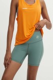 Mammut pantaloni scurti sport Massone femei, culoarea verde, neted, high waist