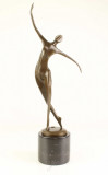 Femeie dansand-statueta moderna din bronz pe un soclu din marmura FA-75, Nuduri
