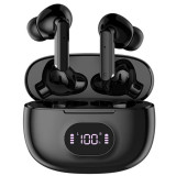 Cumpara ieftin Casti wireless EVO M9 Max, Bluetooth 5.4, Bass, Dock cu afisaj, USB-C, Black