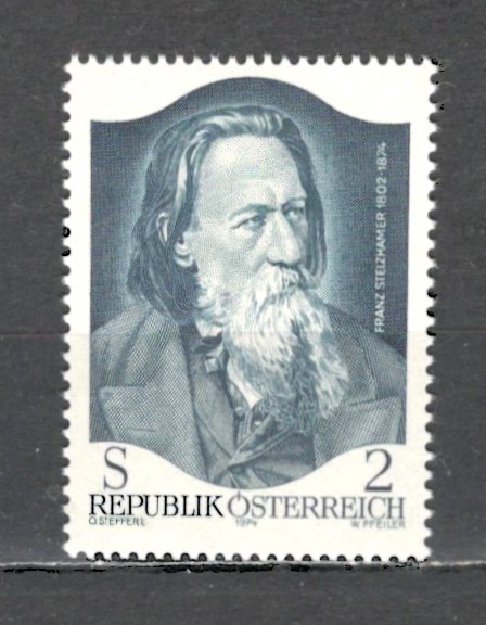 Austria.1974 100 ani moarte F.Stelzhamer-poet MA.792