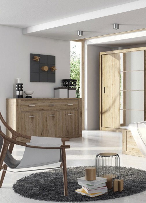 COMODA ADORE 2, STEJAR, 160X90HX42CM
