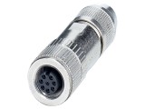 Conector M12 8 pini, 30V, IP67, IDC, nichelat/aurit - PHOENIX CONTACT