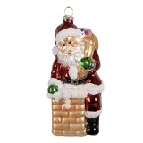 Cumpara ieftin Set 6 ornamente sticla brad Mos Craciun 6x6x12 cm