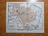 Harta orasului craiova - anii &#039;20 -&#039;30-perioada interbelica-dimensiuni 18/15 cm