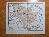 Harta orasului craiova - anii &#039;20 -&#039;30-perioada interbelica-dimensiuni 18/15 cm