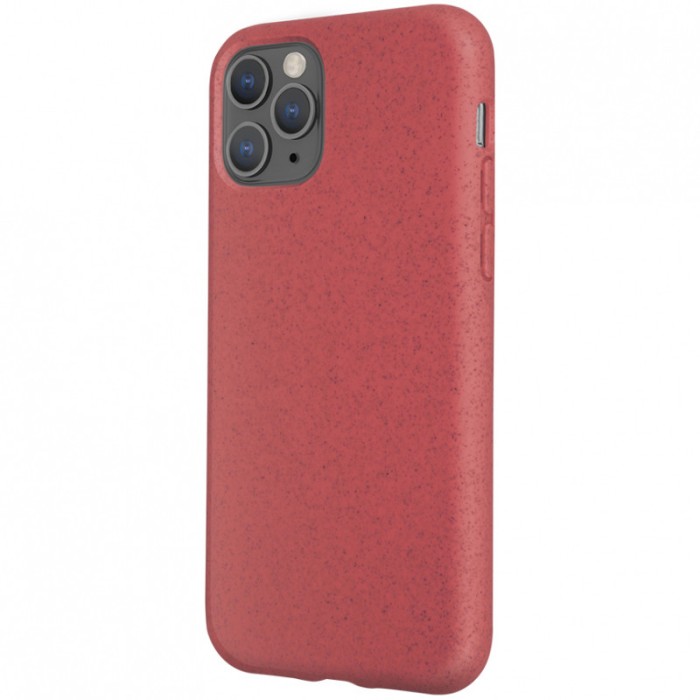 Husa Biodegradabila Forever Bioio pentru Apple iPhone 11 Pro, Rosie