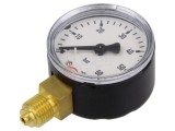 Manometru PNEUMAT 0-60 Bar, 50mm, G1/4, Clasa 1.6, Carcasa Metalica, Conexiune Inferioara