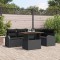 vidaXL Set de canapele pentru grădină 6 pcs Negru 100 x 55 x 73 cm 3349589
